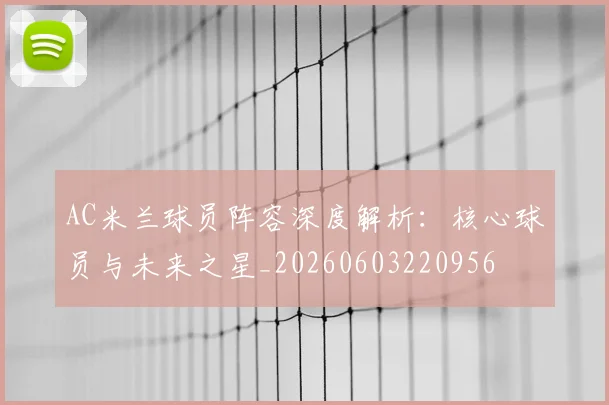 AC米兰球员阵容深度解析:核心球员与未来之星_20260603220956